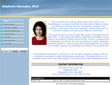 Tablet Screenshot of drstephaniehaymaker.com